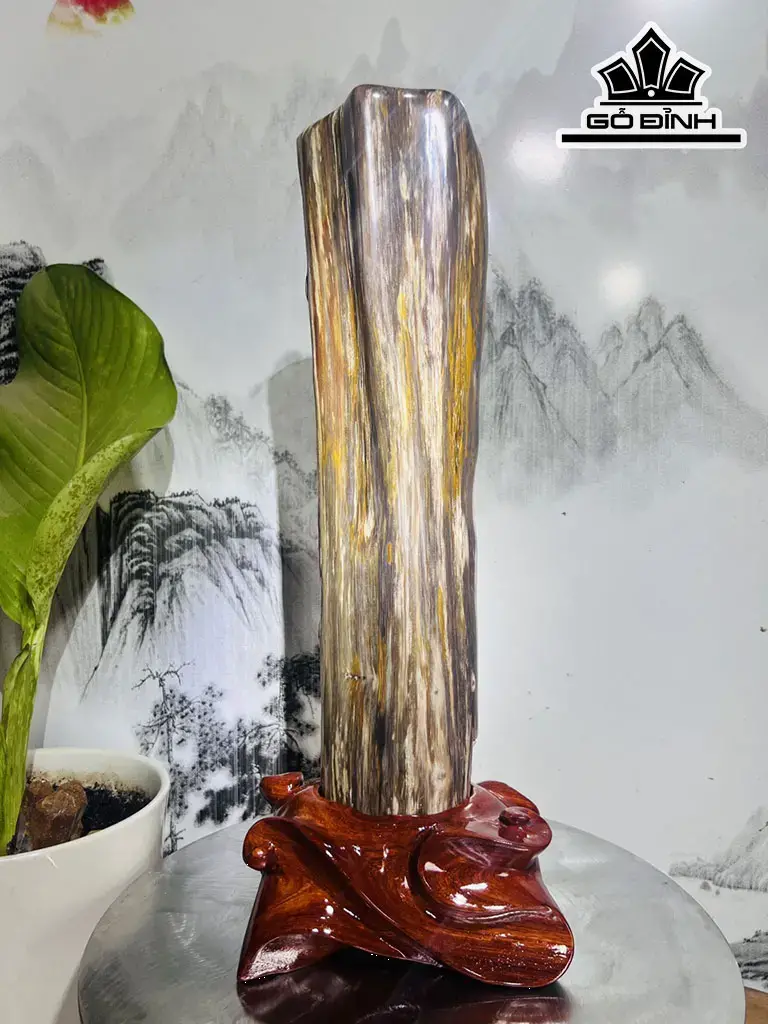 Tác Phẩm Gỗ Hóa Thạch Cao 47 Ngang 18 (cm) 5,1kg