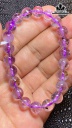 Vòng Tay Đá Thạch Anh Tóc Tím Trong Đường Kính Hạt 8,5 (mm) 19,3g
