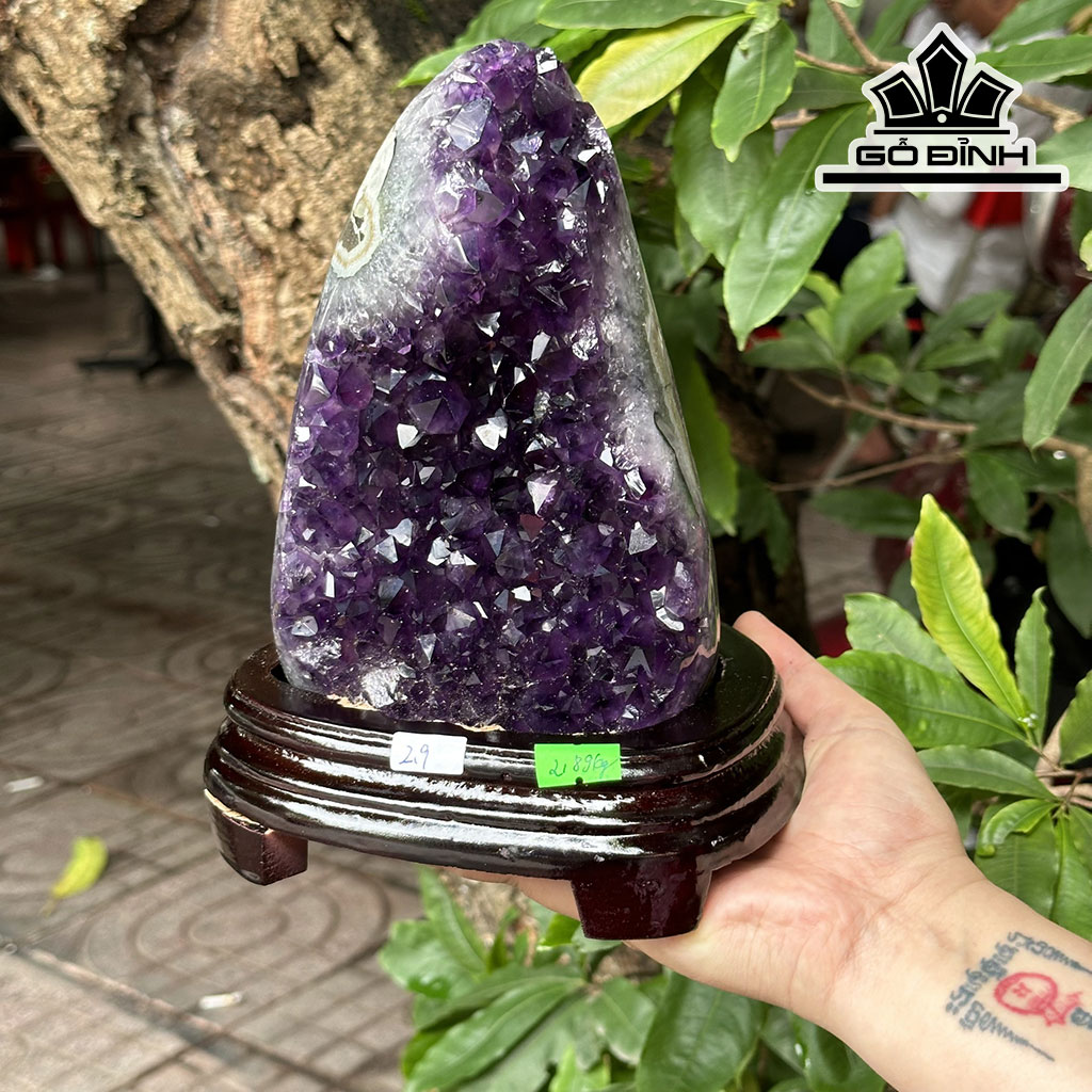Hốc Đá Thạch Anh Tím Cao 22 Ngang 16 (cm) 2,89kg