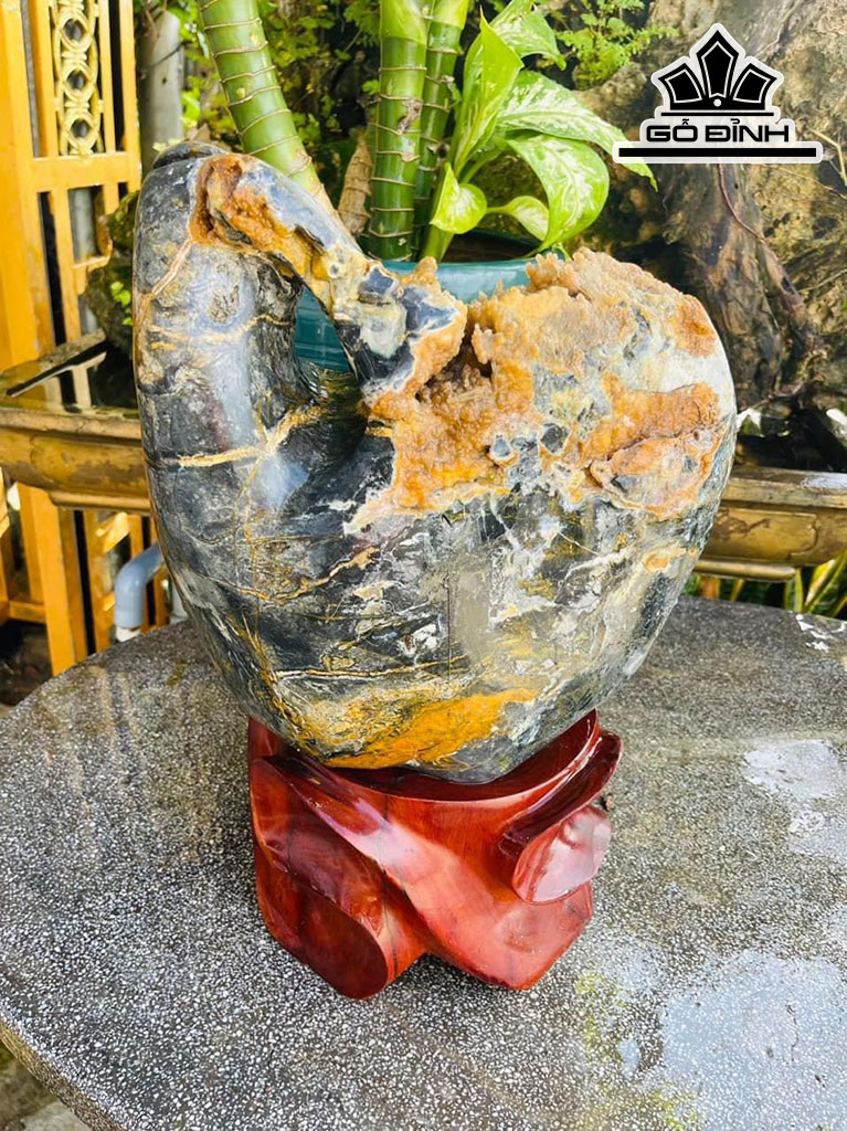 Tác Phẩm Bình Phú Quý Đá Can Thạch Cao 42 (cm) 21,5kg