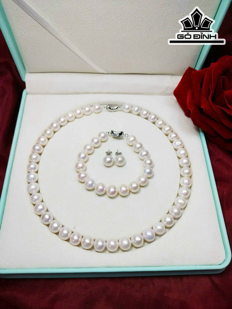 Set 3 Món Ngọc Trai Ovan Size 8 li