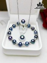 Set 3 Món Ngọc Trai Xanh Đen Size 7-8 li