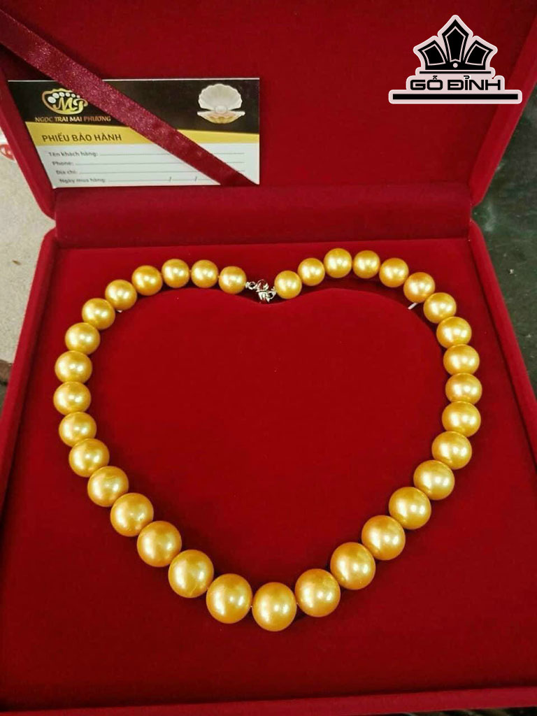Vòng Cổ Ngọc Trai Tròn Size 10-12 li