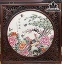 Bức Tranh Vẽ Chim Hoa Gốm Tàu Cao 100 Ngang 100 (cm)
