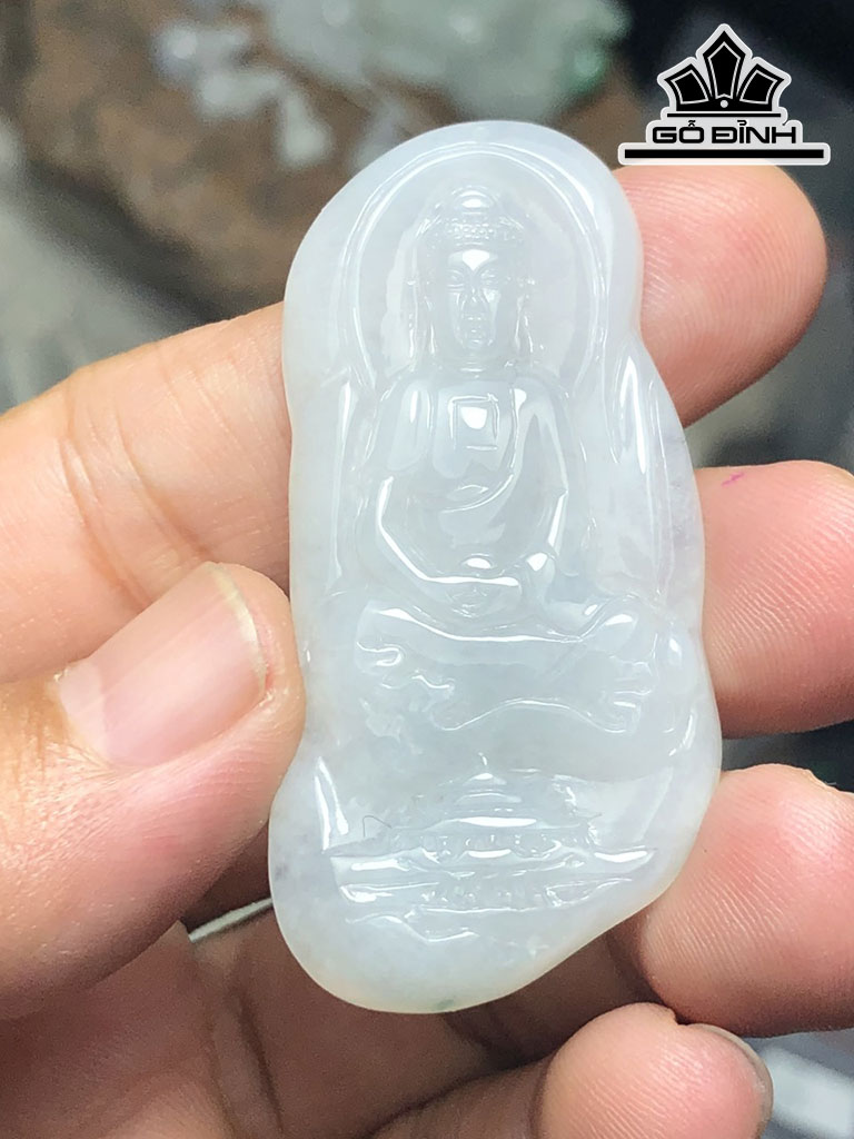 Mặt Dây Chuyền Adida Đá Cẩm Thạch Cao 54 Ngang 27 Sâu 6 (mm) 17g