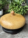 Bình Phú Quý Gỗ Nu Kháo Cao 21 Đường Kính 48 Cả Núm 29 (cm)