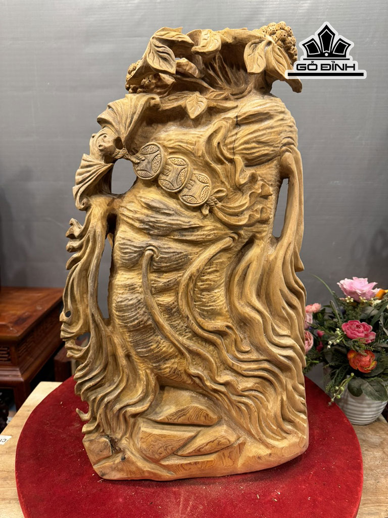Nhân Sâm Gỗ Ngọc Am Cao 64 Ngang 36 Sâu 23 (cm) 25kg