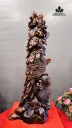 Tượng Phu Thê Viên Mãn Gỗ Sưa Cao 67 Ngang 26 Sâu 15 (cm)