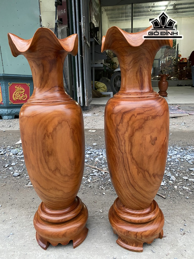 Lục Bình Gỗ Hương Cao 60 Đường Kính 19 (cm)