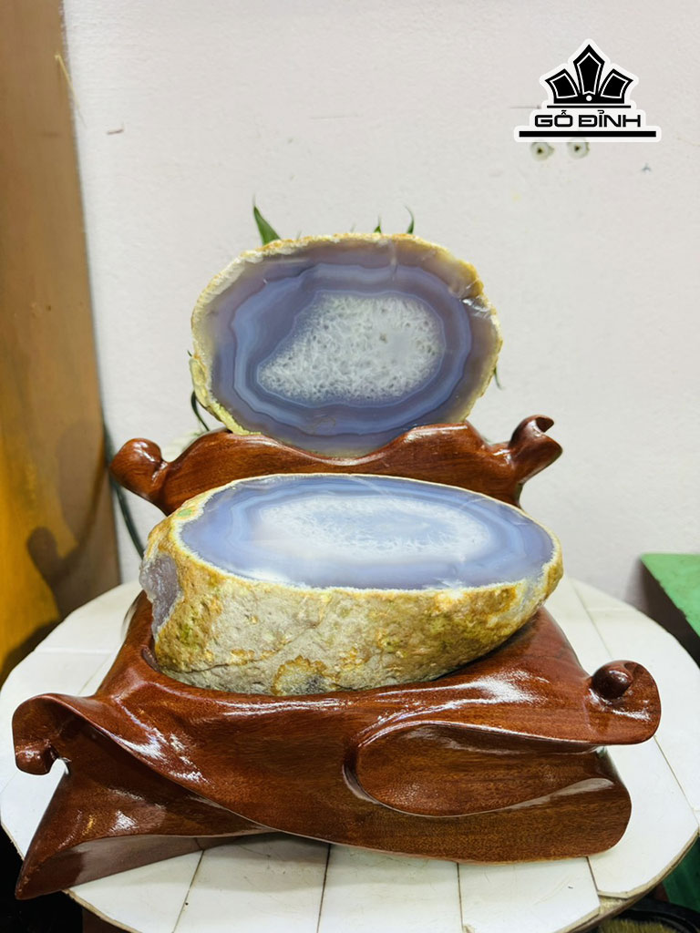 Bát Tụ Bảo Đá Mã Não Cao 25 Ngang 18 (cm) 5,7kg