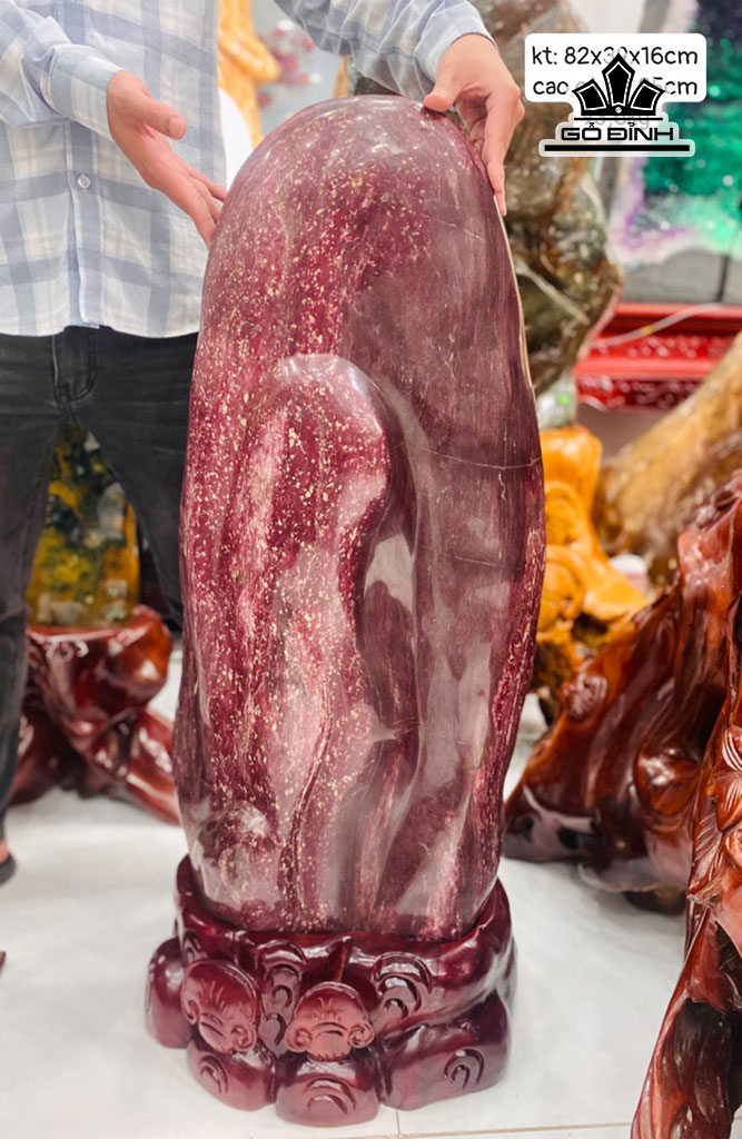 Đá Cảnh Đá Serpentine Cao 95 Ngang 39 Sâu 16 Riêng Đá Cao 82 (cm) 93,6kg