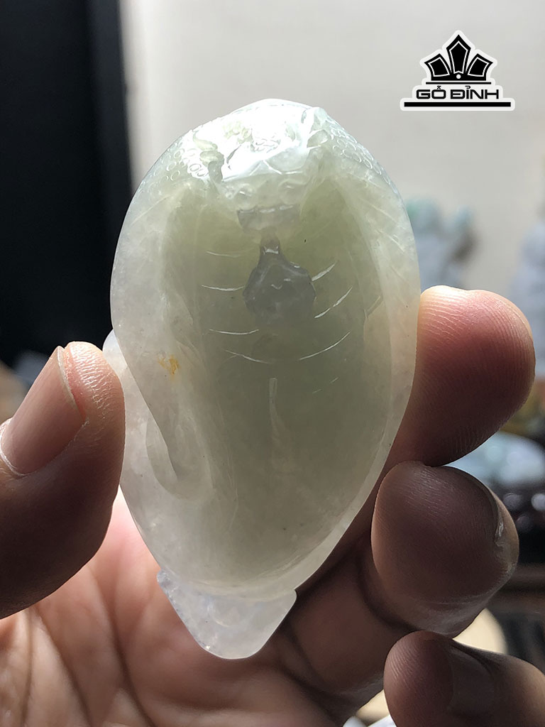 Mặt Dây Chuyền Rắn Hổ Mang Đá Cẩm Thạch Cao 60 Ngang 33,9 Sâu 17 (mm) 40g