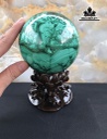 Bi Cầu Đá Malachite Đường Kính Hạt 10 (cm) 1,7kg