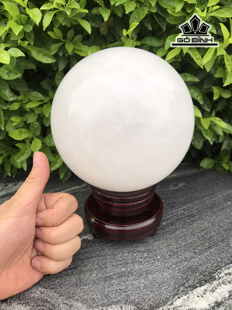 Bi Cầu Đá Thạch Anh Trắng 4,1kg