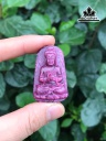 Mặt Dây Chuyền Đại Nhật Như Lai Đá Ruby Sao Cao 4 Ngang 2,5 Sâu 1,1 (cm)