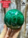 Bi Cầu Đá Khổng Tước (Malachite) Đường Kính