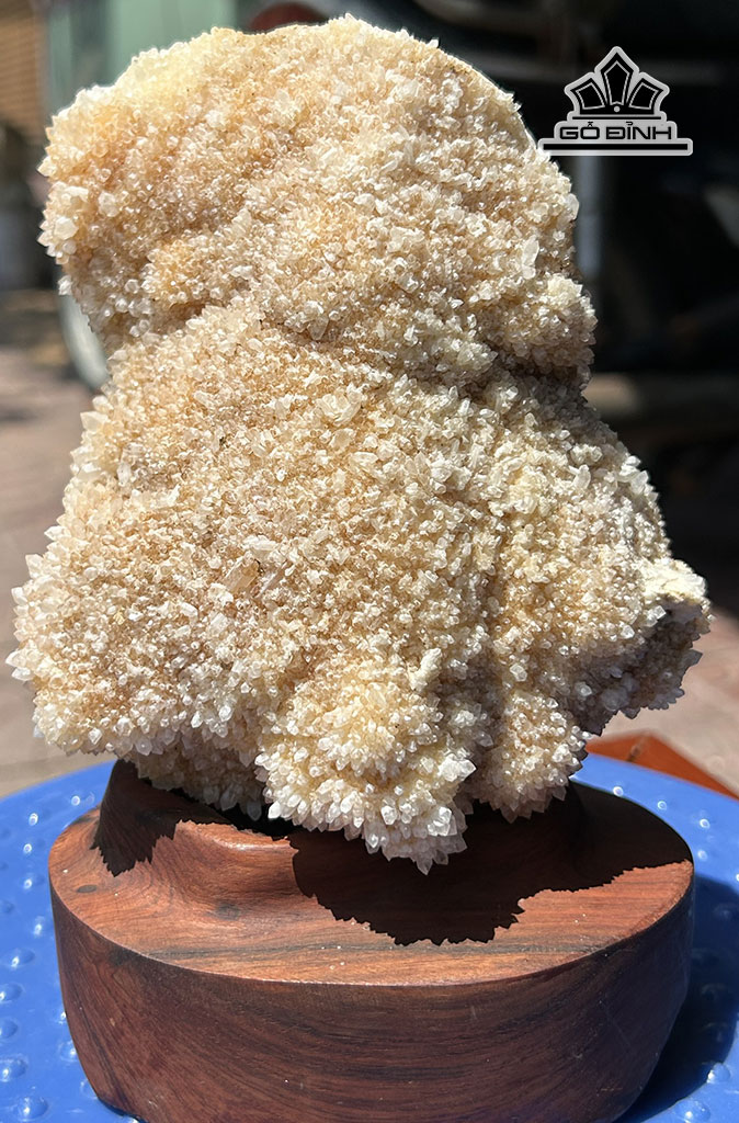 Tinh Thể Đá Thạch Anh Trắng Cao 11 Ngang 18 (cm) 1,25kg