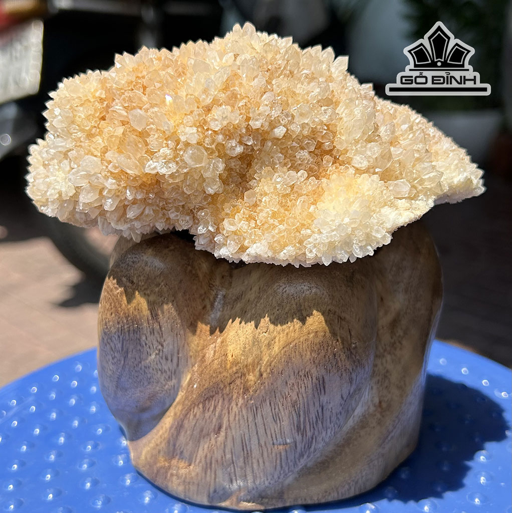 Tinh Thể Đá Thạch Anh Trắng Cao 14 Ngang 14 (cm) 1,3kg