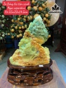 Tác Phẩm Bồng Lai Tiên Cảnh Đá Serpentine Cao 35 Ngang 30 Sâu 20 Riêng Đá Cao 25 Ngang 23 Sâu 14.5 (cm)