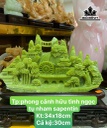 Tác Phẩm Phong Cảnh Hữu Tình Đá Serpentine Cao 34 Ngang 18 (cm)