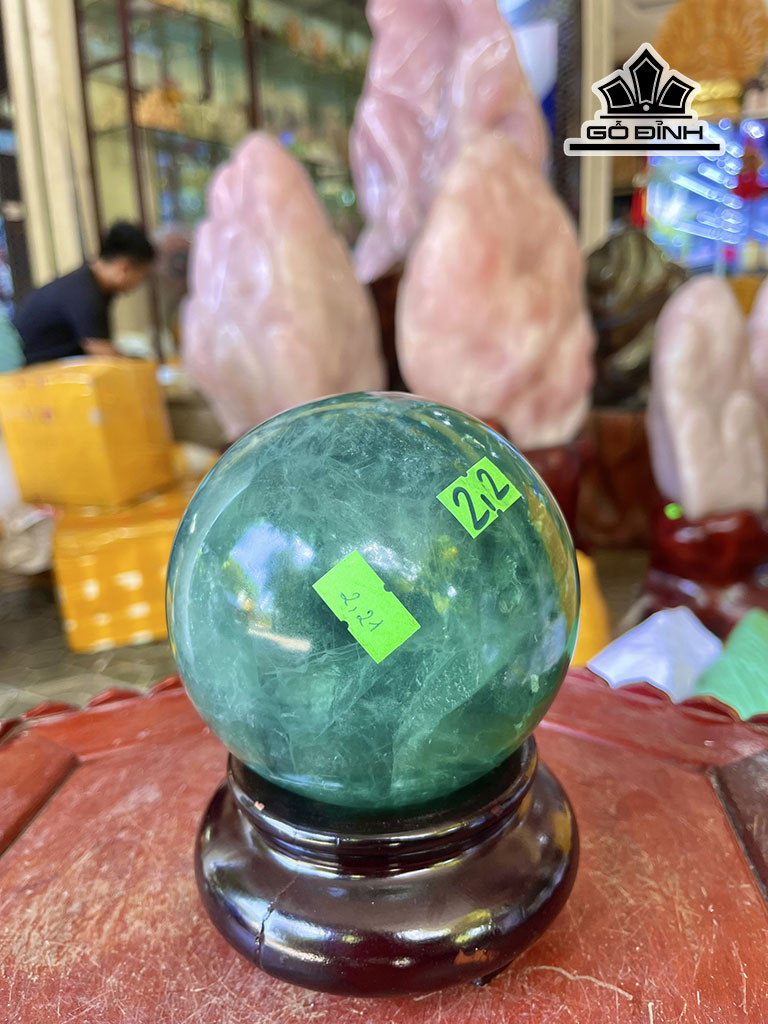 Bi Cầu Đá Flourite Đường Kính 12 (cm) 2,21kg