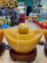 Phong Thủy Luân Thỏi Vàng Đá Ngọc Hoàng Long Cao 30 Ngang 36 (cm)