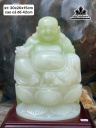 Phật Di Lặc Tọa Đài Sen Đá Onyx Xanh Cao 42 Ngang 20 Sâu 15 Riêng Đá Cao 30 (cm)