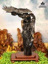 Tượng Đại Bàng Săn Mồi gỗ mun sừng  cao 80 rộng 50 sâu 23 (cm)