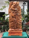 Tượng Ngũ Điểu Trầu Hoàng Gỗ Ngọc Am Cao Cả Kỷ 122 Riêng Tượng Cao 116 Ngang 50 Sâu 22 (cm)