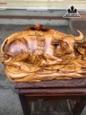Tượng Trâu Gỗ Hương Cao 18 Ngang 57 Sâu 24 (cm)
