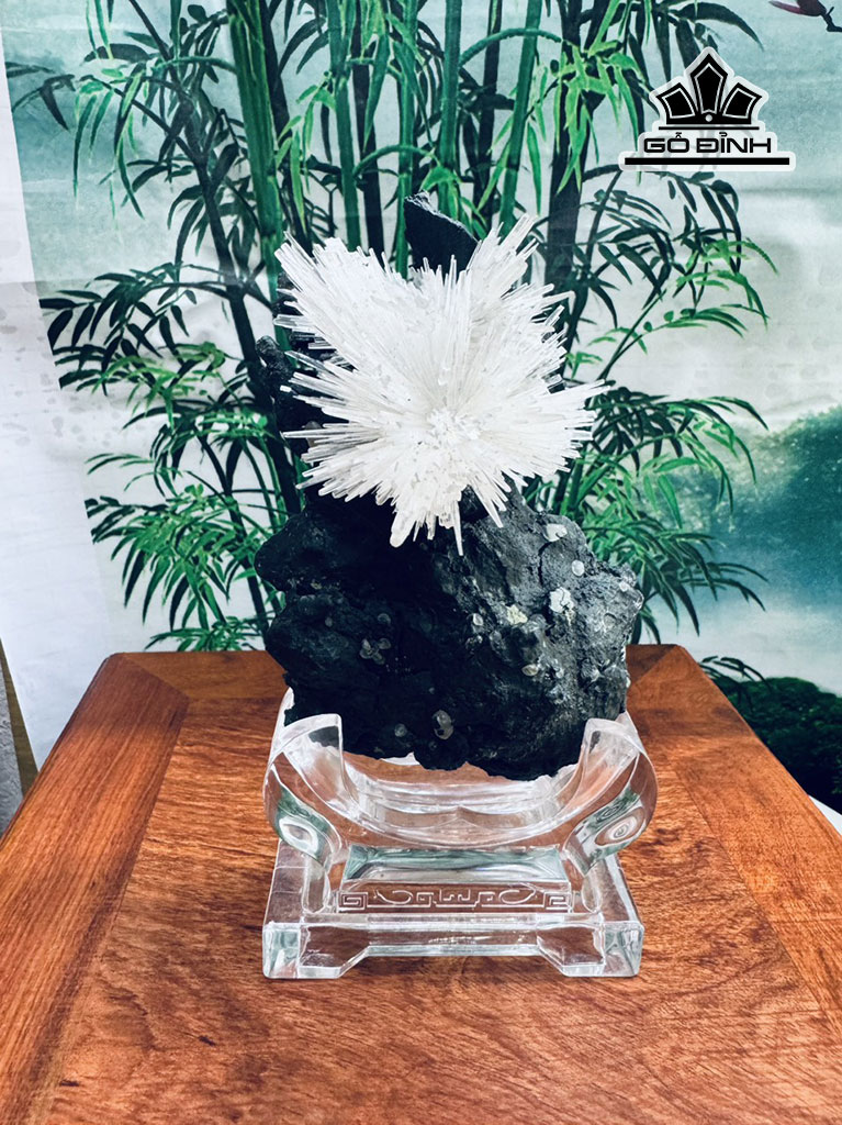 Bông Hoa Ưu Đàm Đá Trầm Tích Cao 17 Ngang 8 (cm)