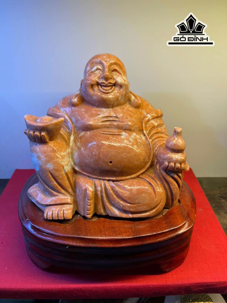 Tác Phẩm Di Lặc Đá Canxedon Cao 16 Ngang 19 (cm) 3,2kg