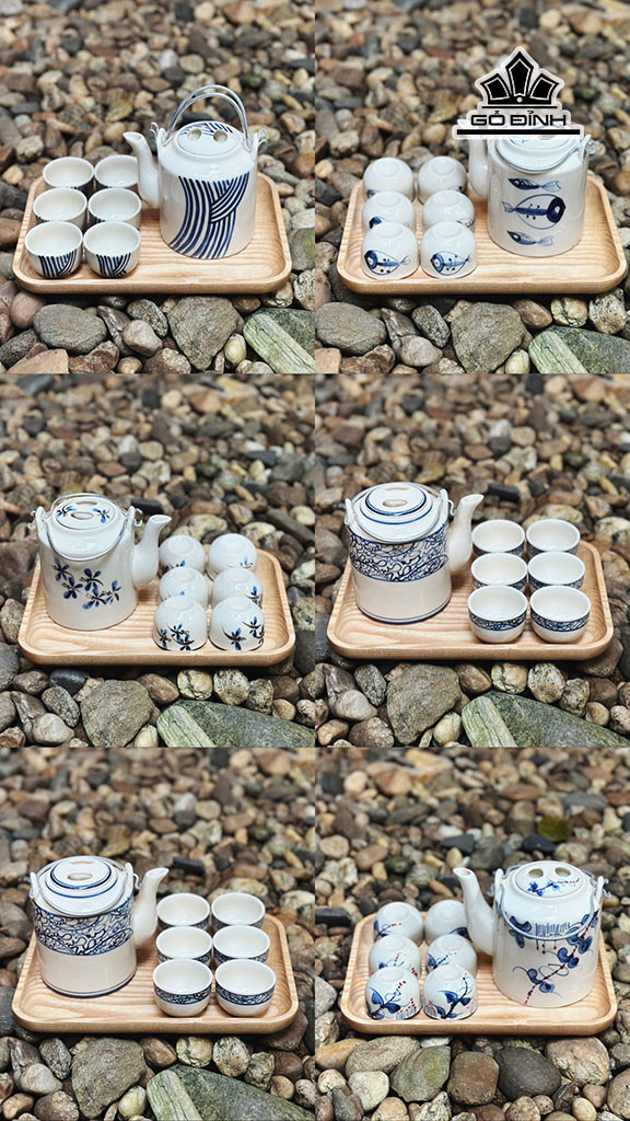 Bộ Ấm Trà Gốm Bát Tràng Dung Tích 500 (ml)