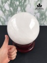 Bi Cầu Đá Thạch Anh Trắng Đường Kính 15,5 (cm) 5,4kg