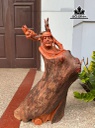 Tượng La Hán Trường My Gỗ Hương Cao 72 Ngang 42 Sâu 22 (cm)