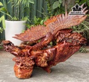 Tượng Đại Bàng Săn Mồi Gỗ Cẩm Cao 62 Ngang 76 Sâu 35 (cm)