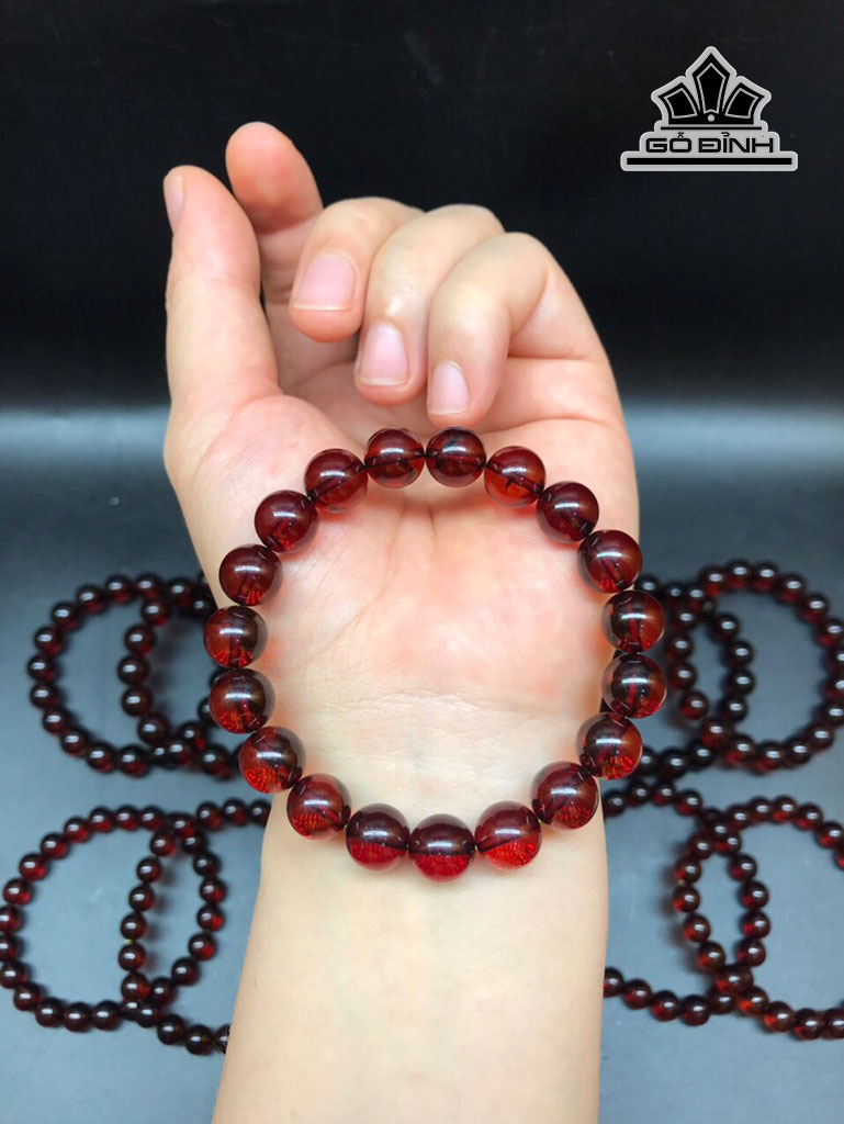 Vòng Tay Đá Hổ Phách Đường Kính 10 - 10,3 (mm) 11g