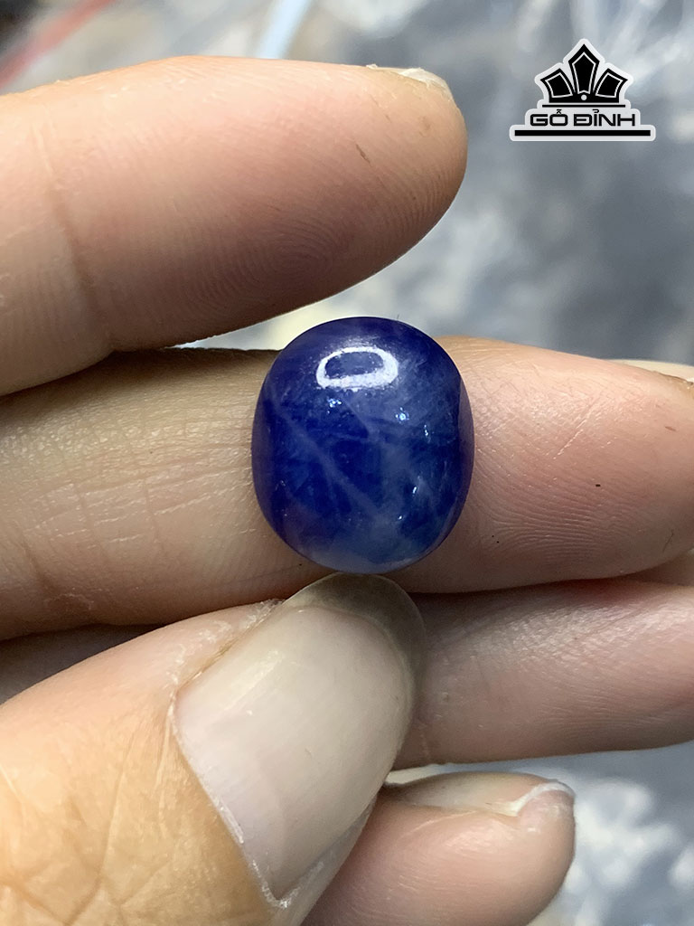 Viên Đá Sapphire Cao 13,9 Ngang 12 Sâu 5,5 (mm) 10,40cts