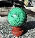 Bi Cầu Đá Malachite Đường Kính 8 (cm) 1,02kg