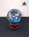 Bi Cầu Đá Xà Cừ (Labradorite) Đường Kính 9,5 (cm) 1,05kg