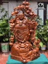 Tượng Phật Di Lặc Ngũ Phúc Gỗ Hương Cao 136 Ngang 69 Sâu 50 (cm)