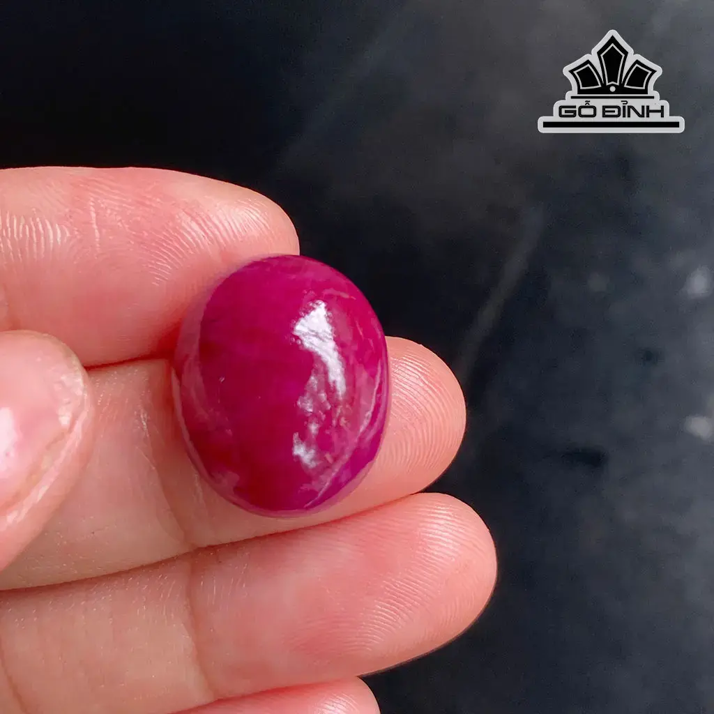 Viên Đá Ruby Đỏ Huyết 25cts