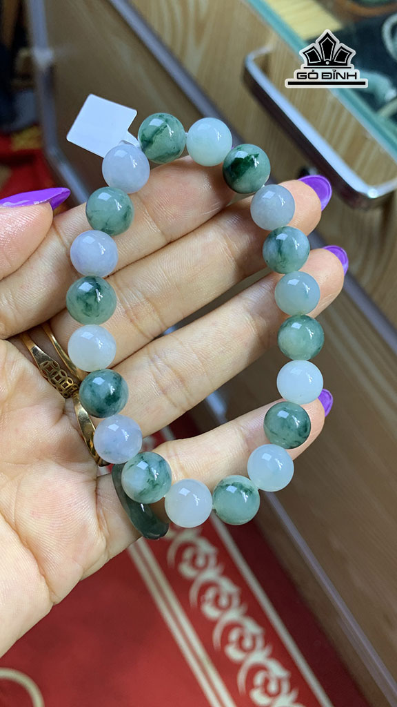 Vòng Tay Đá Cẩm Thạch Đường Kính 10 (mm) 36,4g