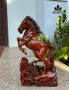Tượng Ngựa Phong Thủy (Nhất Mã Phi Thiên) Gỗ Trắc Cao 42 Ngang 24 Sâu 12 (cm)