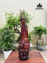 Tượng La Hán Trường My Gỗ Trắc Cao 80 Ngang 19 Sâu 20 (cm)
