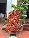 Tượng Phật Di Lặc Ngũ Phúc Gỗ Hương Cao 68 Ngang 50 Sâu 32 (cm)