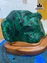 Tác Phẩm Đá Malachite Cao 15 Ngang 17 (cm) Nặng 2kg