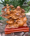 Tượng Phật Di Lặc Nhất Phúc Gỗ Hương Cao Cả Kỷ 57 Riêng Kỷ Cao 10 Ngang 58 Sâu 20 (cm)