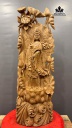 Tượng Phật Bà Quan Âm Gỗ Ngọc Am Cao 108 Ngang 37 Sâu 15 (cm)