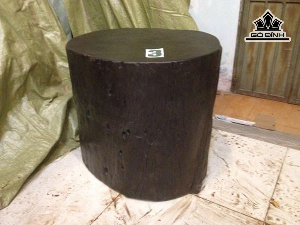 Đôn Gỗ , Gỗ Sao Xanh Cao 42 Mặt 46-38 (cm) DS3